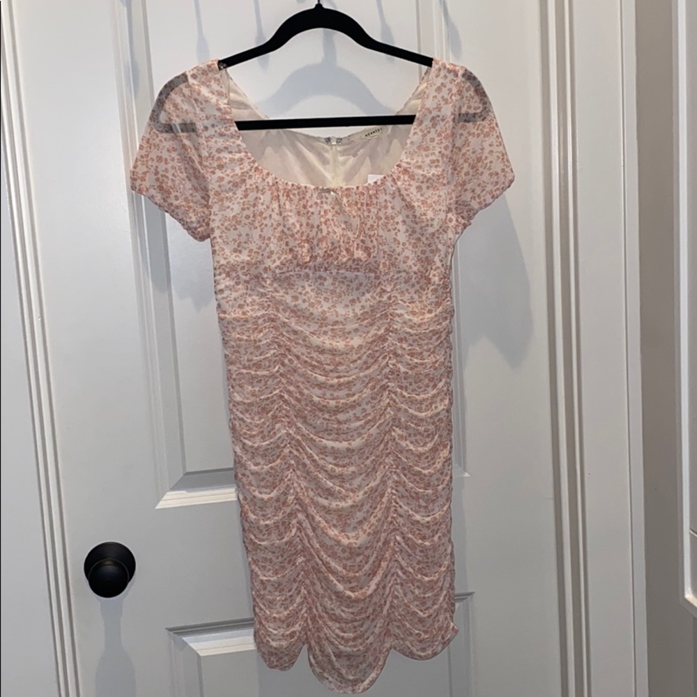 Pink floral dress